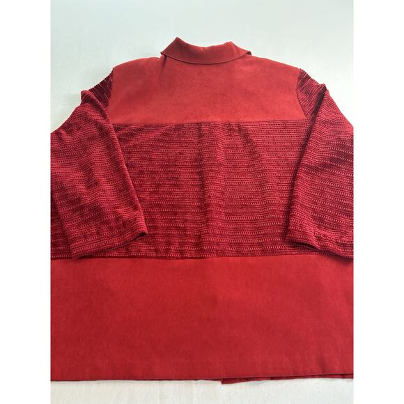 Vintage Jolibel‎ Red Button Up Woven Shirt Jacket Size 24 Canada - Picture 7 of 9